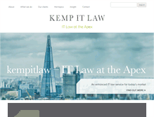 Tablet Screenshot of kempitlaw.com